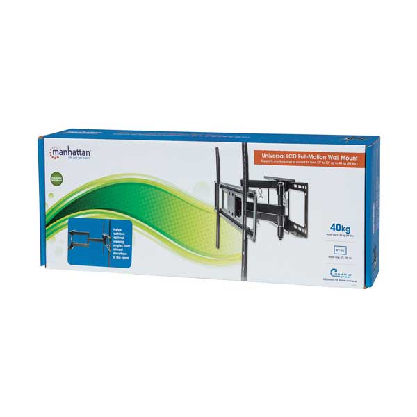 Manhattan 461351 37" to 70" Universal Basic LCD Full-Motion Wall Mount