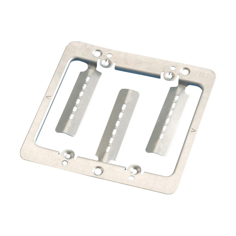 1078-metal-dual-gang-mounting-plate-bracket-w-screws-1.webp Metal Dual Gang Mounting Plate Bracket w/ Screws