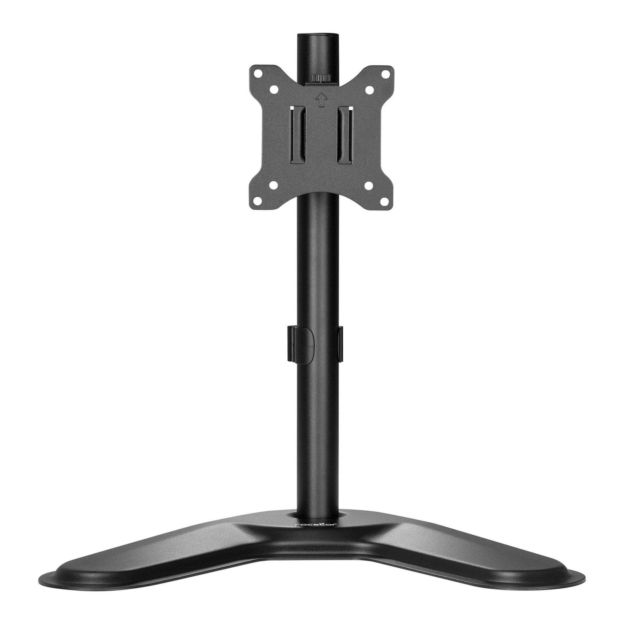 Rocstor Y10N002-B1 ErgoReach EP1 Pole Mount Single Monitor Stand - Up to 34″ – Black