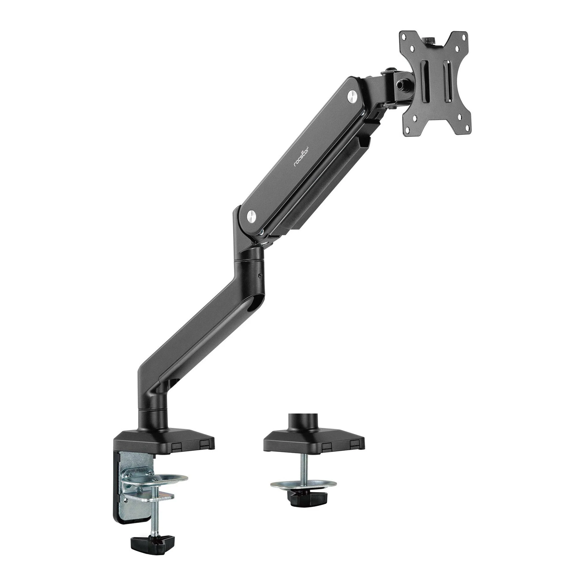 Rocstor Y10N010-B1 ErgoReach ED1 Premium Single Monitor Arm C-Clamp & Grommet – Up to 34″ - Black