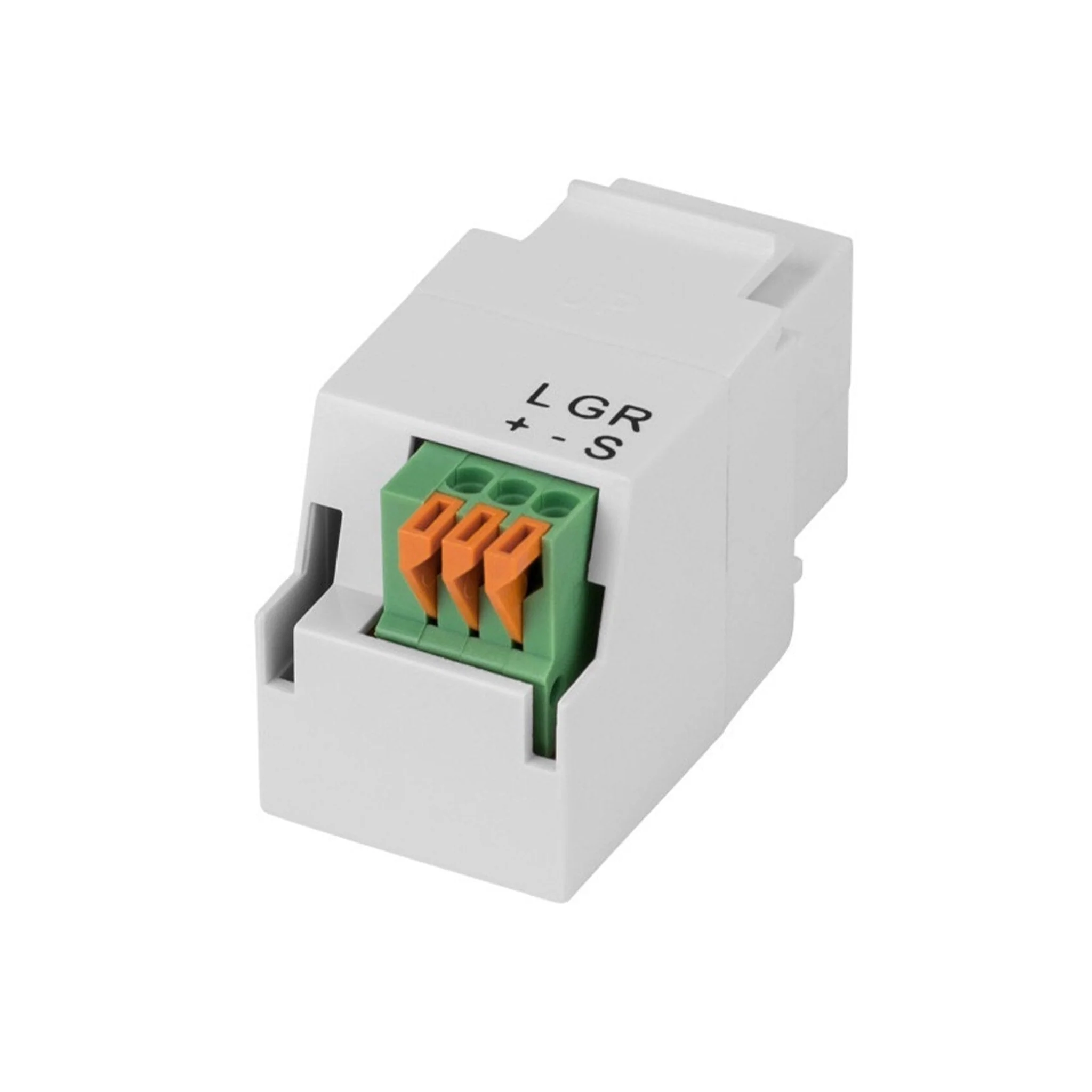 Calrad 92-163 3.5mm Stereo Jack Keystone Insert with 3 Position Spring Terminals