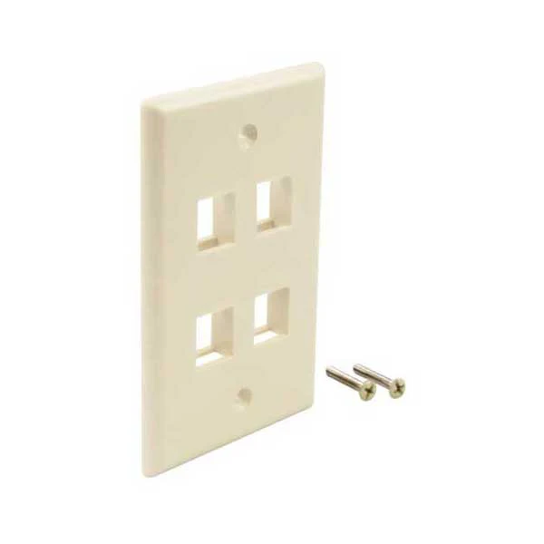 1287-wavenet-fp04piv-s-4-port-single-gang-flush-mount-keystone-wallplate-ivory-1.webp Wavenet FP04PIV-S 4-Port Single Gang Flush Mount Keystone Wallplate - Ivory