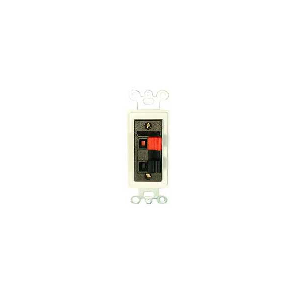 1294-designer-style-wall-plate-insert-w-2-position-push-in-speaker-terminal-white-1.jpg Designer Style Wall Plate Insert w/ 2 Position Push-In Speaker Terminal - White