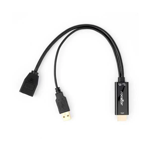 Rocstor Premium HDMI to DisplayPort Adapter – 4K/30Hz – USB Powered (Y10A234-B1)