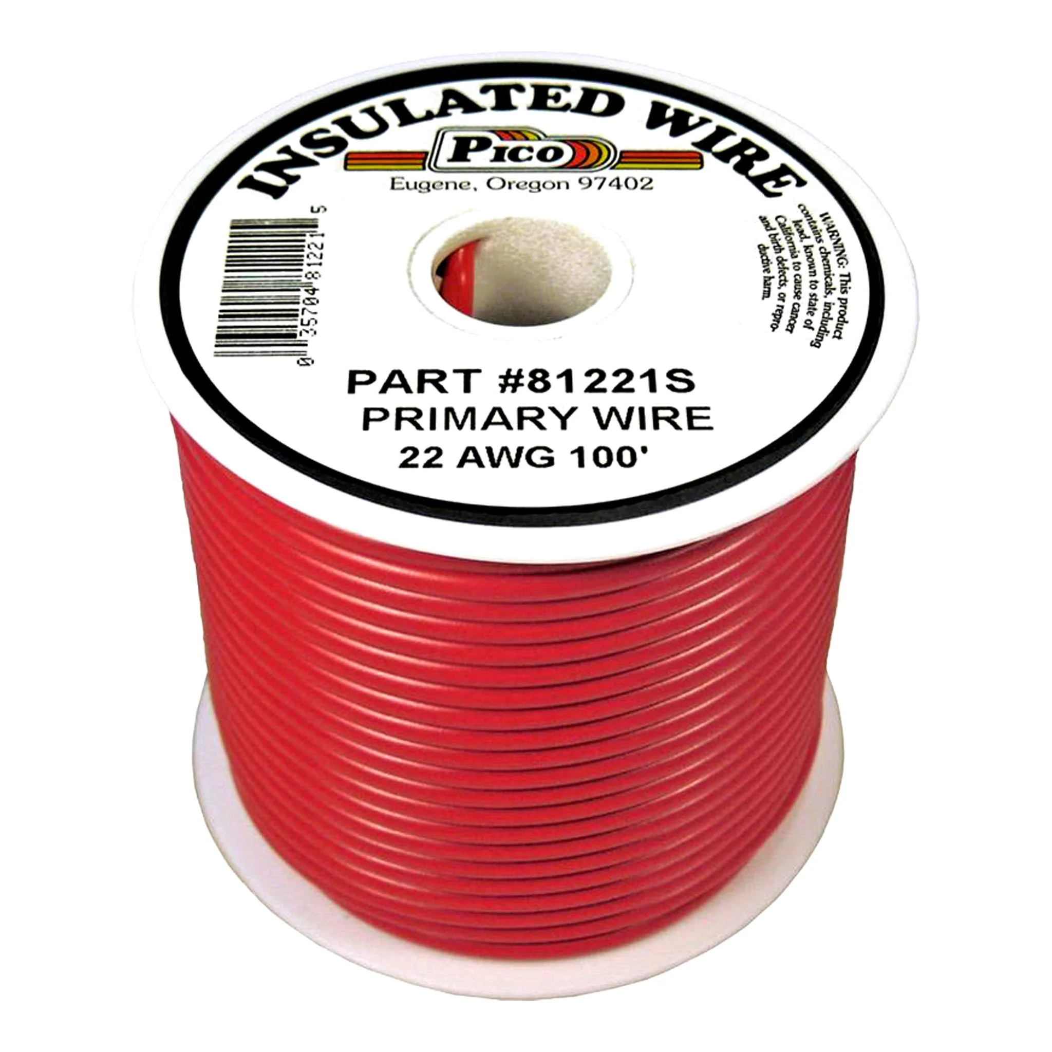 1326-pico-wiring-81221s-22-awg-single-conductor-pvc-jacket-copper-stranded-primary-electrical-wire-spool-100ft-red-1.webp PICO Wiring 81221S 22 AWG Single Conductor PVC Jacket Copper Stranded Primary Electrical Wire Spool - 100ft - Red