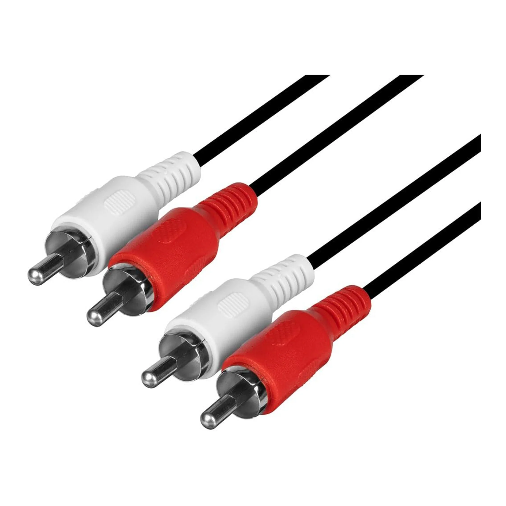 SR Components AC26BKG 6ft Dual RCA Plug to Dual RCA Plug Cable - Male to Male