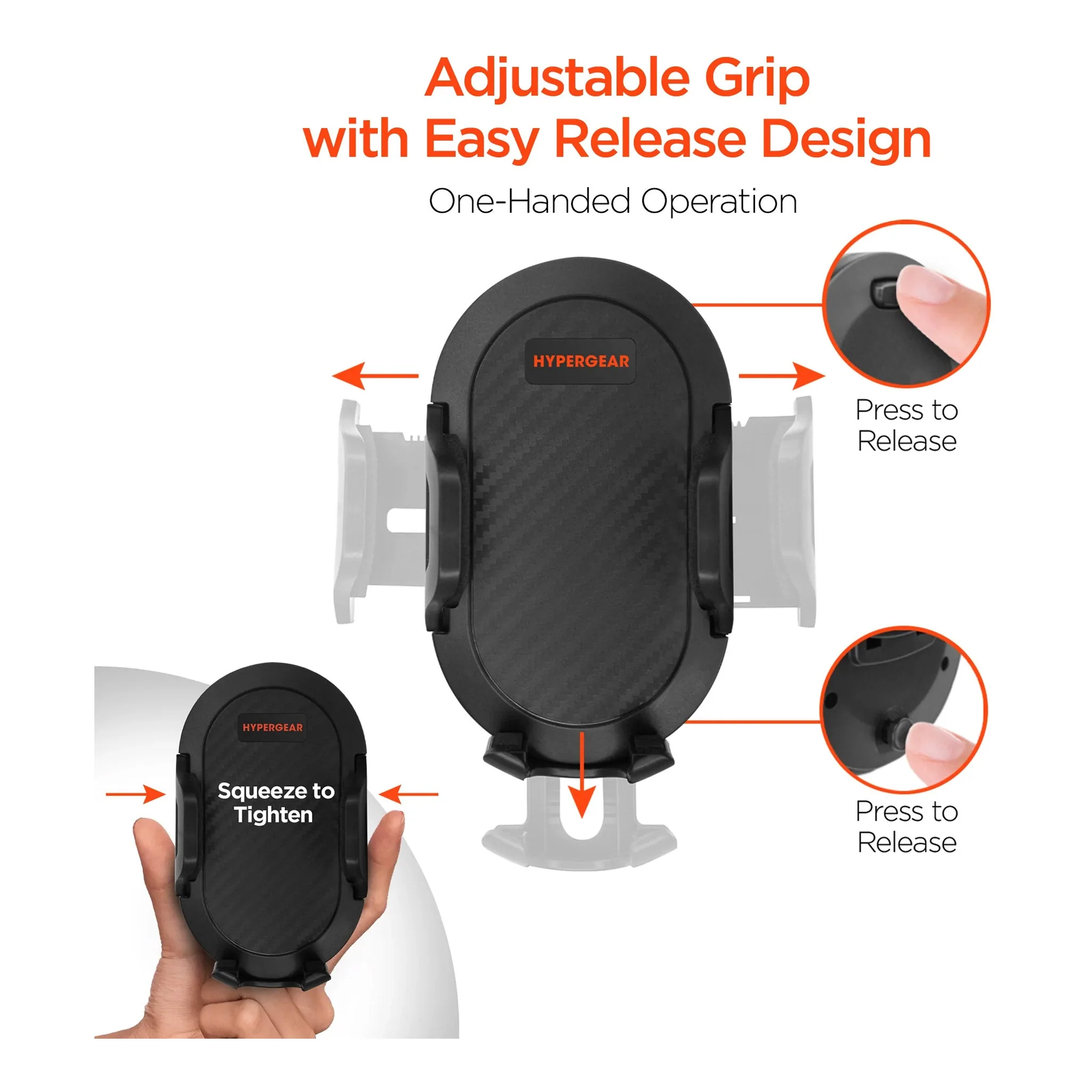 HyperGear 15289 3-in-1 Phone Mount Kit