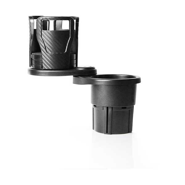 Limitless LIM-DCS-001 2-In-1 Black Expandable Dual CupStation Holder with 360° Rotating Base
