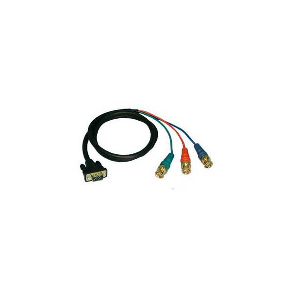 1442-vga-male-to-3-bnc-male-shielded-rgb-video-cable-6-1.jpg VGA Male to 3 BNC Male Shielded RGB Video Cable - 6'
