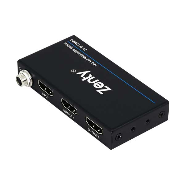 Zenty 18G 1x2 MRO HDMI Splitter | 4K HDR | Downscaler | ZT-411