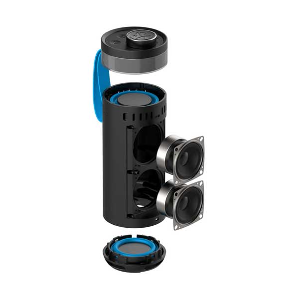 JLab Go Party Portable Bluetooth Speaker | IP56 Waterproof & RGB Lighting | 10W RMS | Black | SBGORNVY82