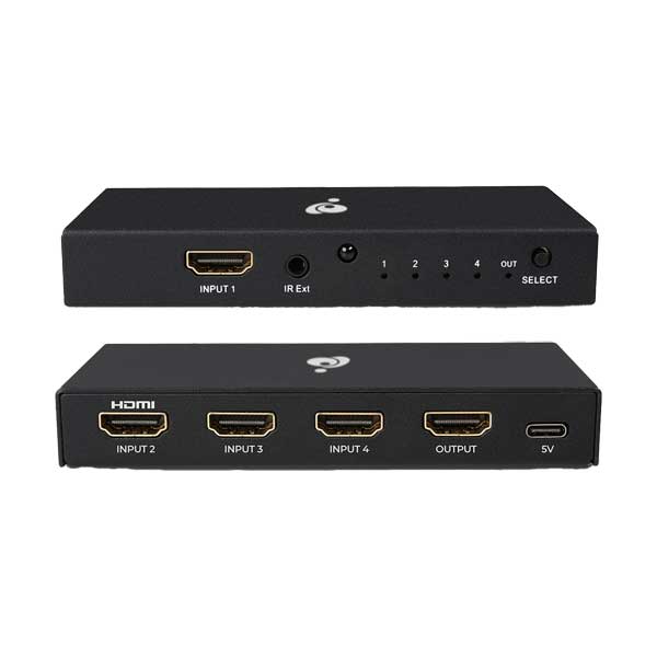 IOGEAR 4-Port 8K Ultra HD HDMI Switch (GHDSW8K4)