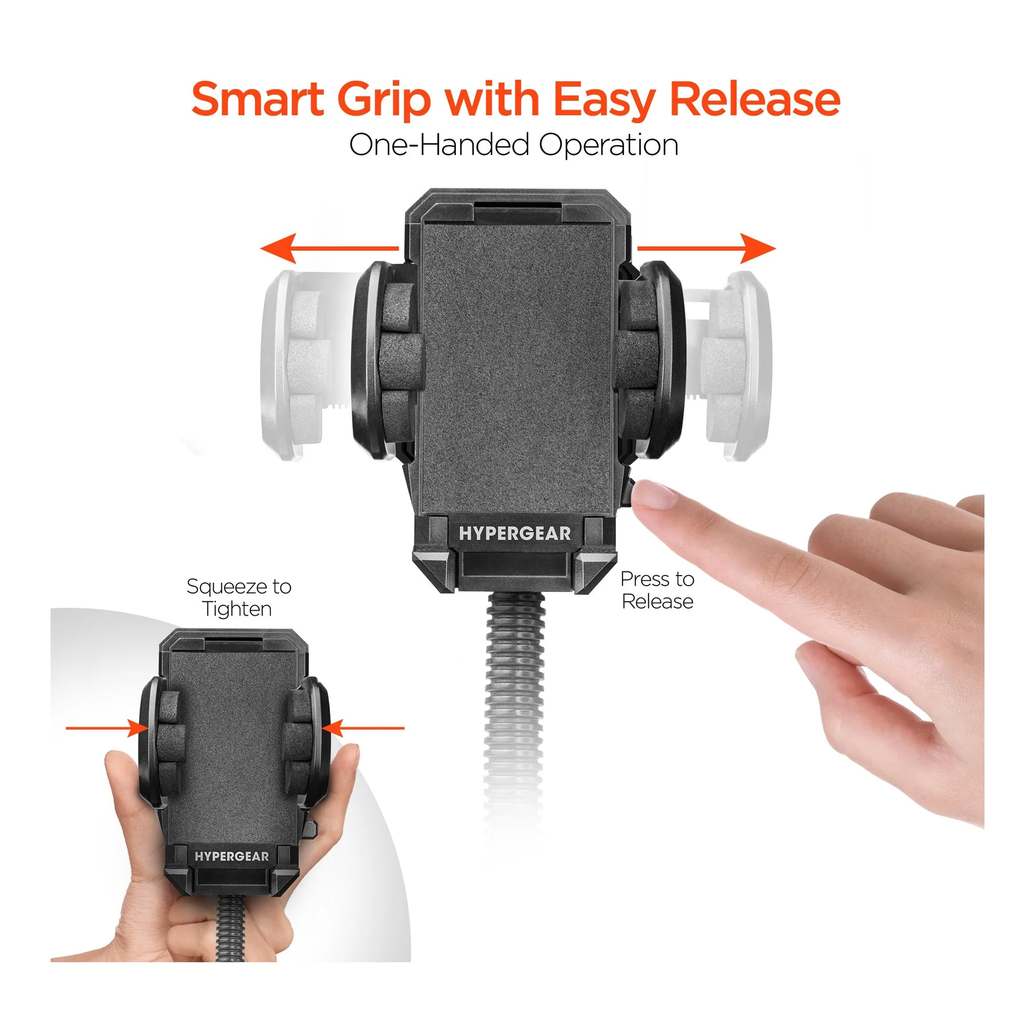 HyperGear 14369 Universal Windshield Phone Mount - Black