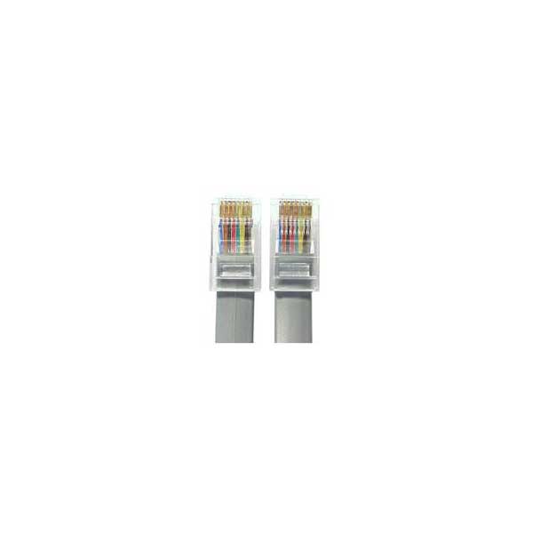 RJ45 Flat Satin Phone Cord - Straight / 25'