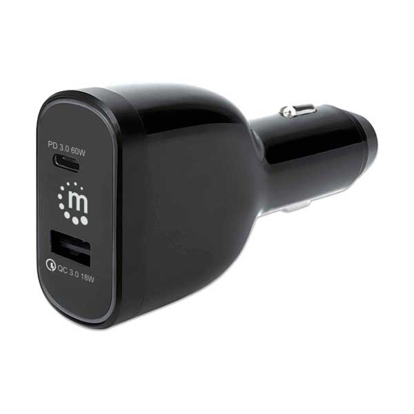 Manhattan 102445 78W 2-Port Power Delivery Car Charger