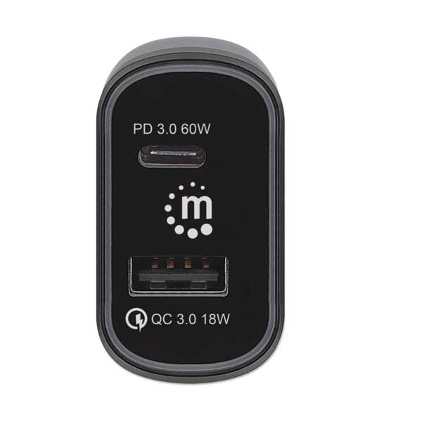 Manhattan 102445 78W 2-Port Power Delivery Car Charger