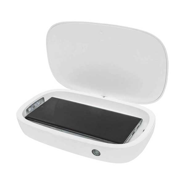 Manhattan 102407 UVC LED Phone Sanitizer with 10W Qi Certified Wireless Charger
