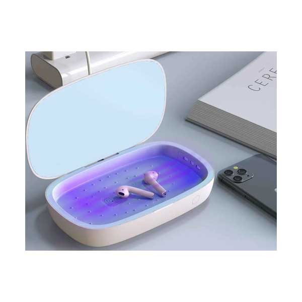 Manhattan 102407 UVC LED Phone Sanitizer with 10W Qi Certified Wireless Charger