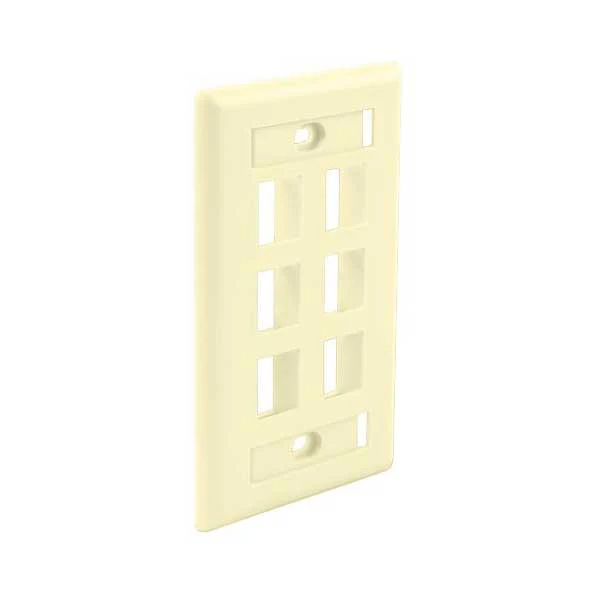 1700-wavenet-fpw6piv-s-6-port-ivory-flush-mount-single-gang-keystone-faceplate-with-labeling-windows-1.webp Wavenet FPW6PIV-S 6-Port Ivory Flush Mount Single Gang Keystone Faceplate with Labeling Windows
