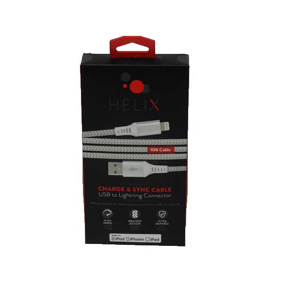 HELIX BRAIDED LIGHTNING 10FT W