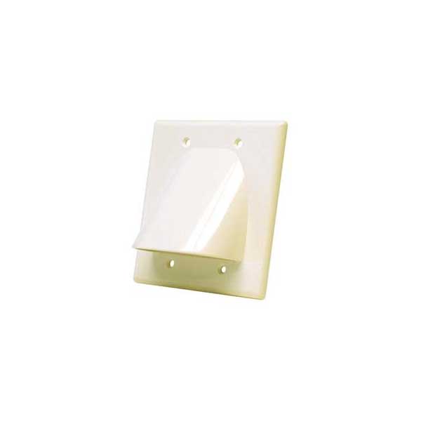 1713-dual-gang-bulk-cable-wall-plate-ivory-1.jpg Dual Gang Bulk Cable Wall Plate - Ivory