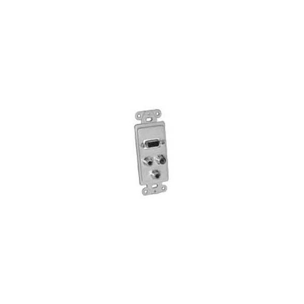1745-designer-style-wall-plate-insert-hd-15-3-rca-1.jpg Designer Style Wall Plate Insert - HD-15 + (3) RCA