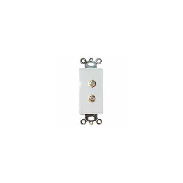 1752-designer-style-wall-plate-insert-2-gold-f-81-connectors-1.jpg Designer Style Wall Plate Insert - 2 Gold F-81 Connectors