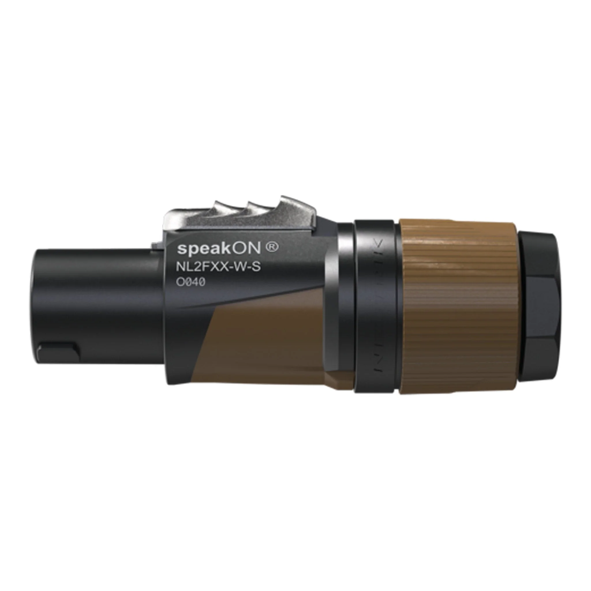 Neutrik NL2FXX-W-S 2-Pole speakON Cable Connector with Screw Terminal - Brown