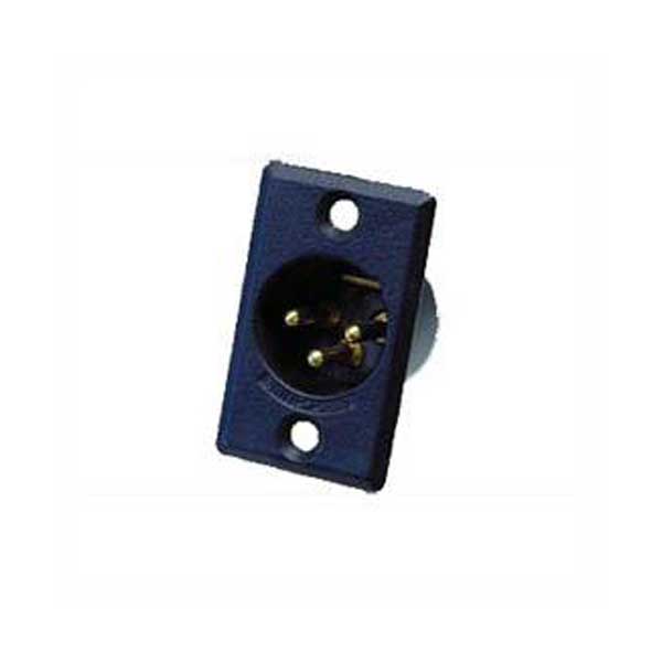 1845-3-pin-xlr-male-panel-mount-connector-black-finish-1.jpg 3 Pin XLR Male Panel Mount Connector - Black Finish
