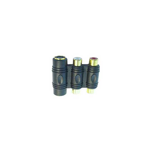 1908-philmore-a-v-adapter-s-vhs-2-rca-coupler-1.jpg Philmore A/V Adapter S-VHS & (2) RCA Coupler