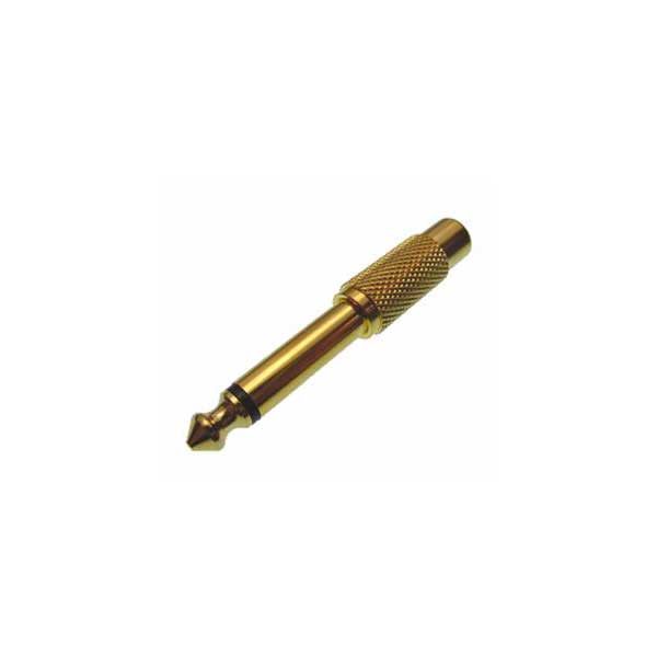1931-1-4-mono-speaker-plug-to-rca-jack-male-to-female-adapter-gold-plated-1.jpg 1/4" Mono Speaker Plug to RCA Jack - Male to Female Adapter, Gold Plated