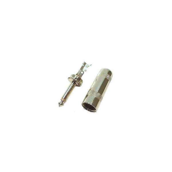 1/4" Mono Plug - 2 Conductor, Male, Heavy Duty