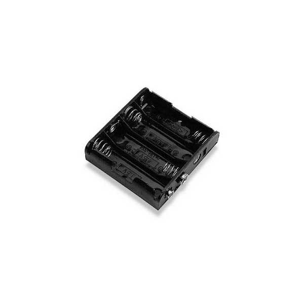 1987-philmore-battery-holder-for-4-aa-with-standard-snap-connector-1.jpg Philmore Battery Holder for (4) AA with Standard Snap Connector
