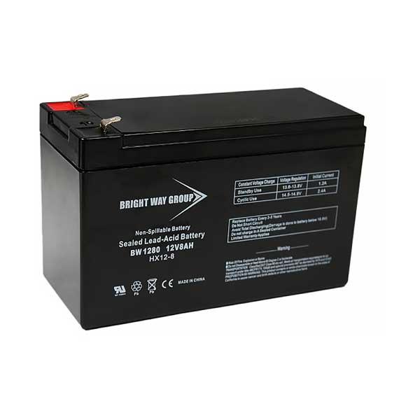 1996-bright-way-group-bw-1280-f1-12v-8ah-rechargeable-sealed-lead-acid-battery-with-f1-terminals-1.jpg Bright Way Group BW 1280 F1 12V 8Ah Rechargeable Sealed Lead Acid Battery with F1 Terminals