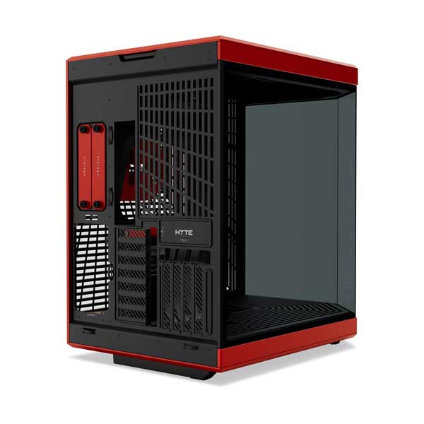HYTE Dual-Chamber Mid-Tower ATX Computer Case - Black/Red (CS-HYTE-Y70-BR)