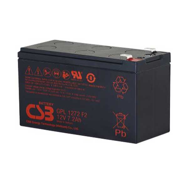CSB Battery GPL1272F2 12V 7.2Ah Sealed Lead Acid Battery with F2 Terminals