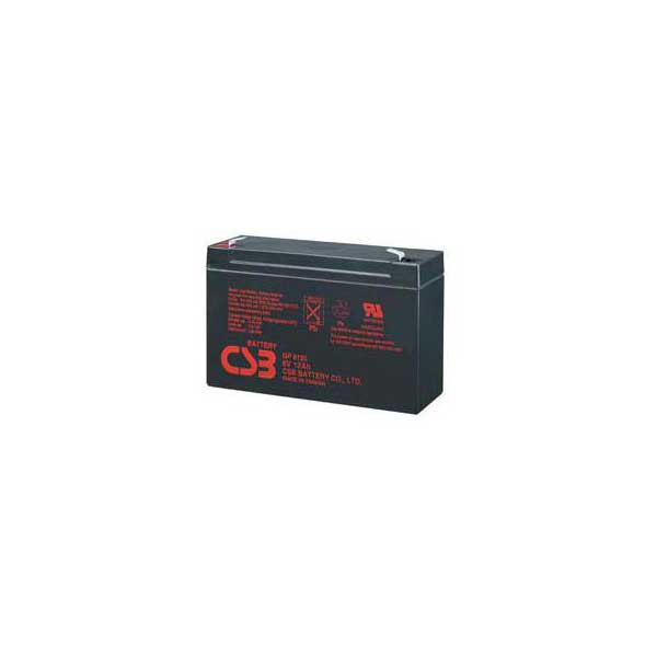 CSB 6V 12Ah SLA Battery w/ F1 Terminals