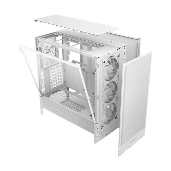 NZXT H5 Flow RGB ATX Mid-Tower Case - White (CC-H52FW-R1)