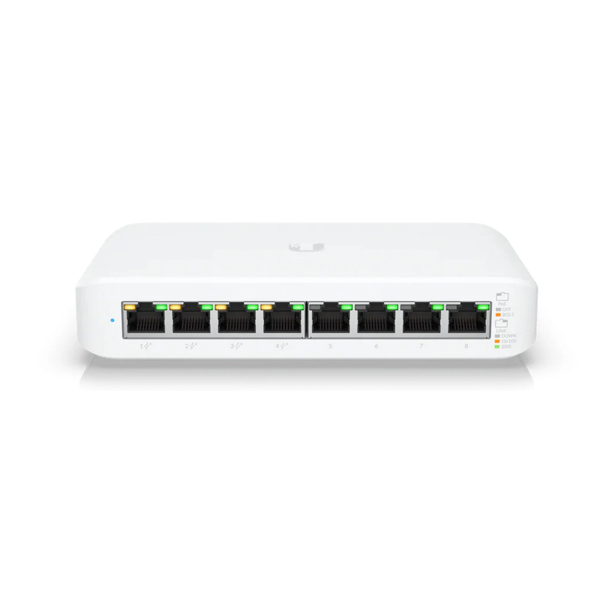 2103-ubiquiti-usw-lite-8-poe-8-port-unifi-switch-lite-8-poe-with-four-auto-sensing-802.3at-poe-2.webp Ubiquiti USW-Lite-8-POE 8-Port UniFi Switch Lite 8 PoE with Four Auto-Sensing 802.3at PoE+