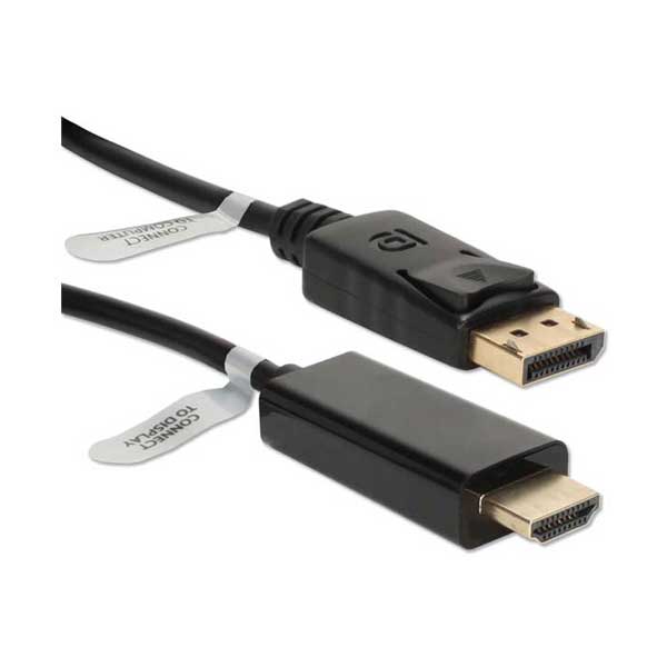 2134-qvs-dphd-06-6ft-displayport-male-to-hdmi-male-4k-digital-a-v-cable-1.jpg QVS DPHD-06 6ft DisplayPort Male to HDMI Male 4K Digital A/V Cable