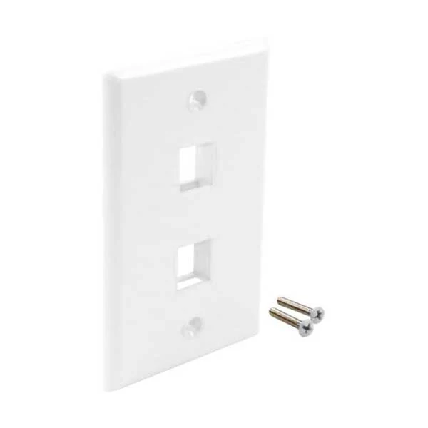2162-wavenet-fp02pwh-s-2-port-single-gang-flush-mount-keystone-wallplate-white-1.webp Wavenet FP02PWH-S 2-Port Single Gang Flush Mount Keystone Wallplate - White