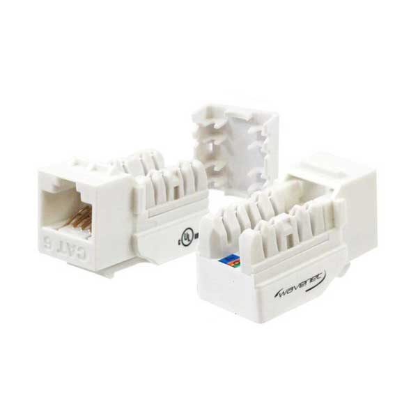 2165-wavenet-6eksjwh-s-white-cat6-rj-45-keystone-jack-1.jpg Wavenet 6EKSJWH-S White CAT6 RJ-45 Keystone Jack