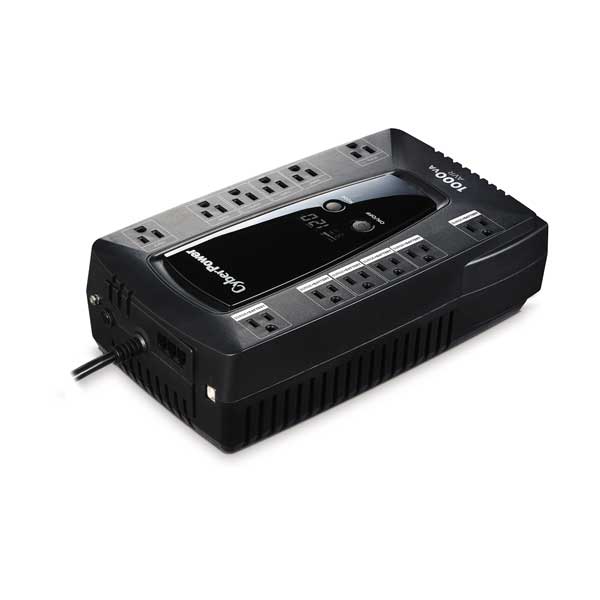 CyberPower LE1000DG 1000VA  12-Outlet Line Interactive Battery Backup System with Simulated Sine Wave