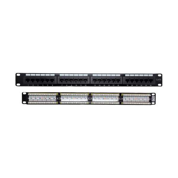 PlusSeries 24 Port Cat6 Rack Mount Patch Panel