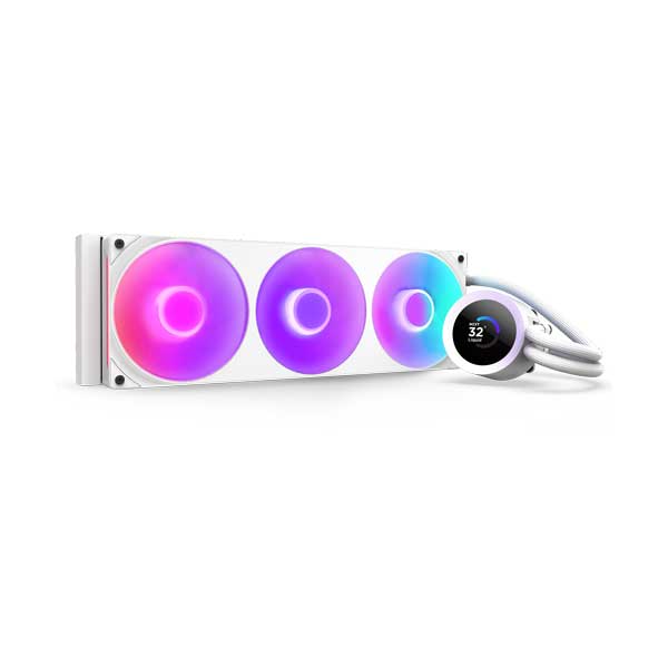 NZXT Kraken Plus 360 RGB AIO Liquid CPU Cooler - White (RL-KR360-W2)