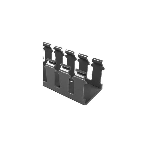 HellermannTyton 181-33029 Open Slot Wire Duct 3" x 3", Black, 6FT