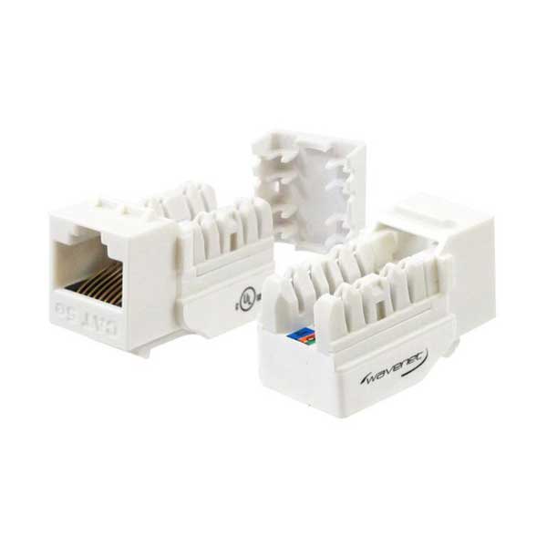 2256-wavenet-5eksjwh-s-white-cat5e-rj-45-keystone-jack-1.jpg Wavenet 5EKSJWH-S White CAT5e RJ-45 Keystone Jack