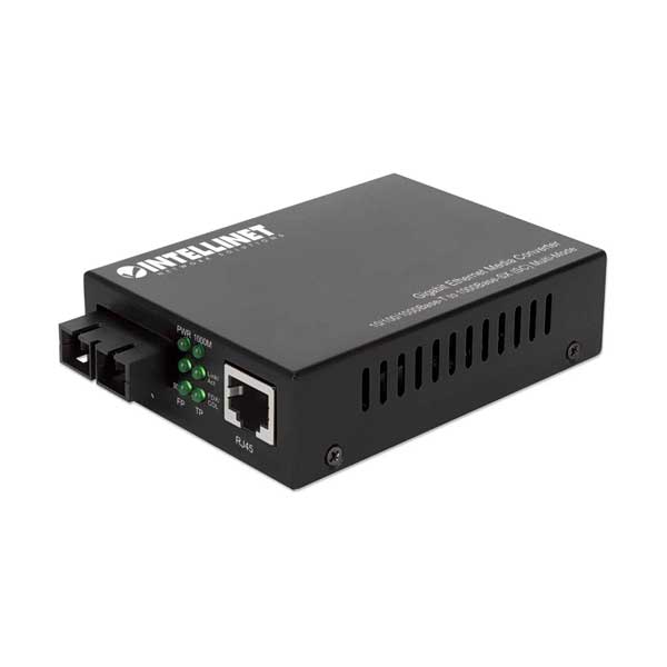 Intellinet 508544 Gigabit Ethernet Media Converter 10/100/1000Base-T to 1000Base-SX (SC) Multi-Mode