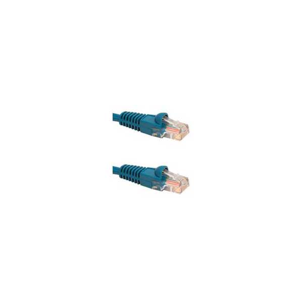 Cat6 Network Patch Cable with Boots, Blue, 14FT