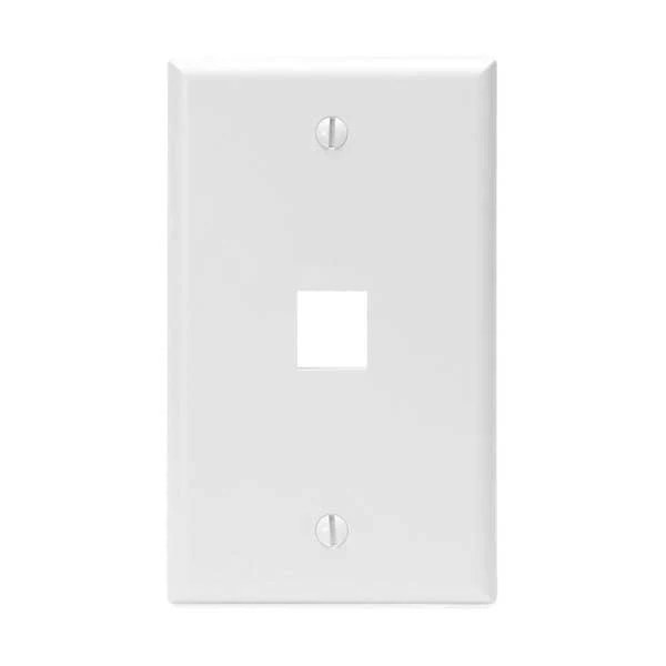 2324-leviton-41080-1wp-1-port-single-gang-quickport-keystone-wallplate-white-1.webp Leviton 41080-1WP 1-Port Single Gang QuickPort Keystone Wallplate - White